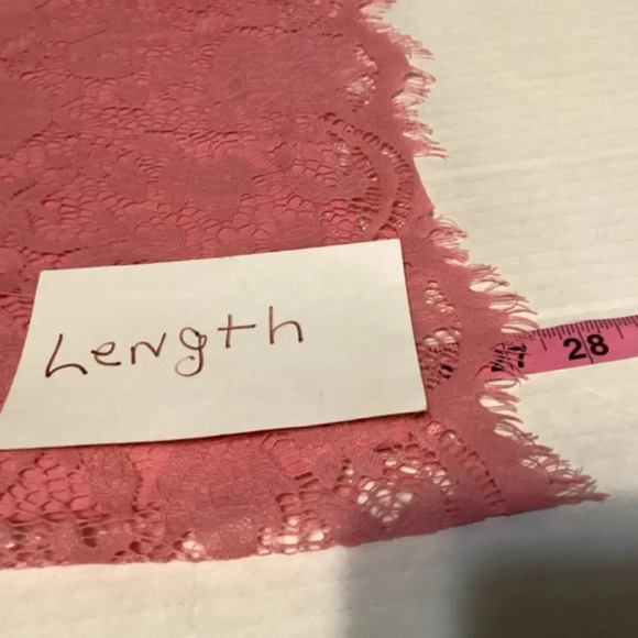 Ultra Pink blouse pink womens SZ L Fairycore boho crocheted lace femini… - Picture 8 of 9